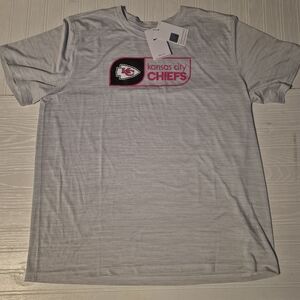 Kansas City Chiefs Mens Womens Nike NFL Team Apparel White Gray Velocity Shirt
